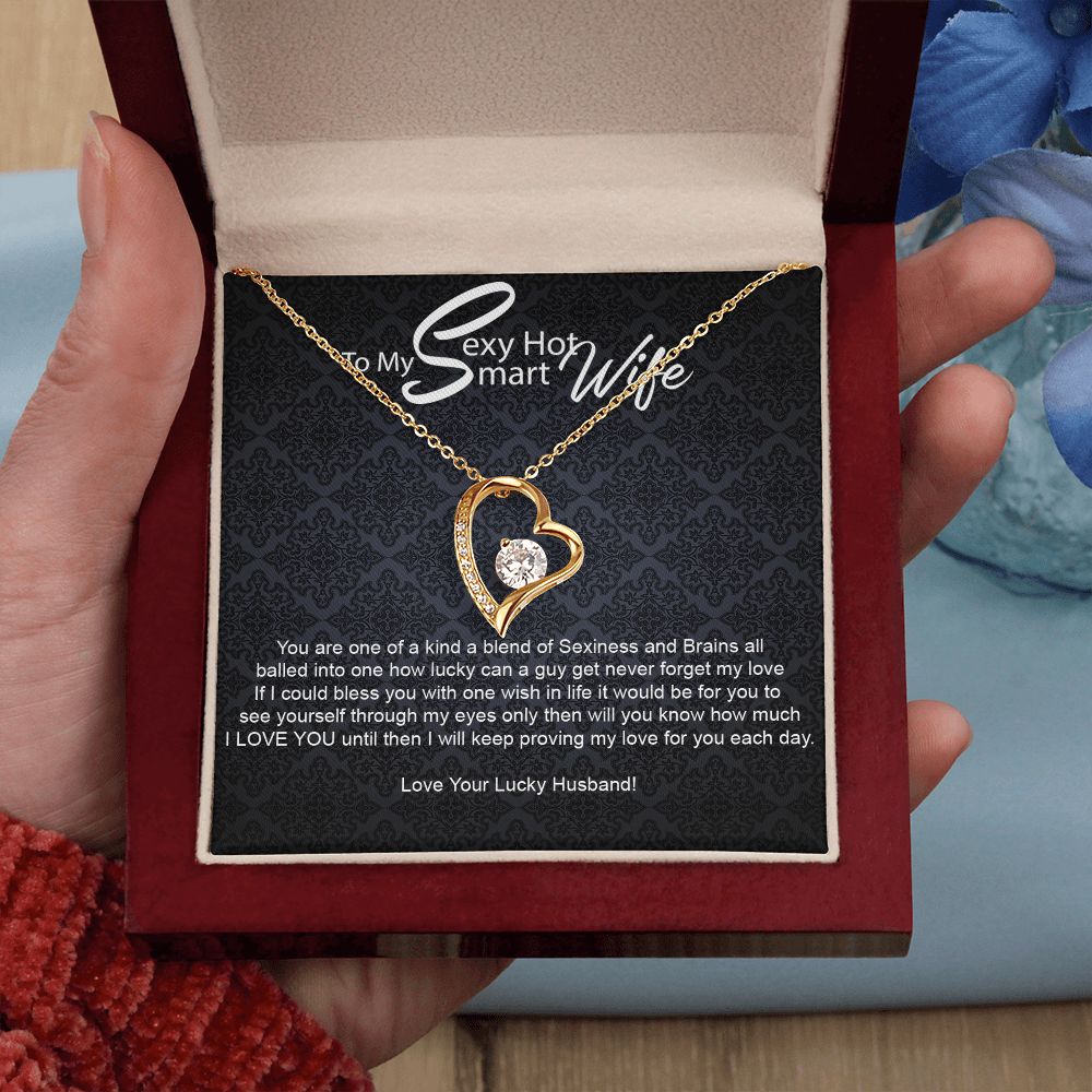 To My Sexy Hot Smart Wife-Forever Love Necklace